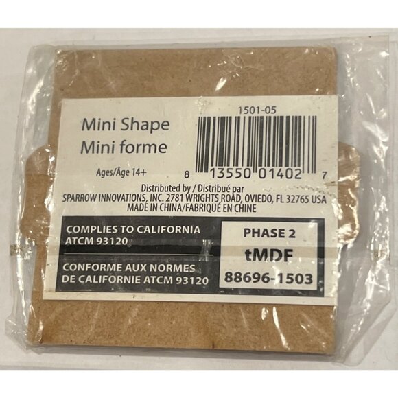 Trick Or Treat Mini Shape By Sparrow Embellishment Halloween 1501-05 - Picture 2 of 2